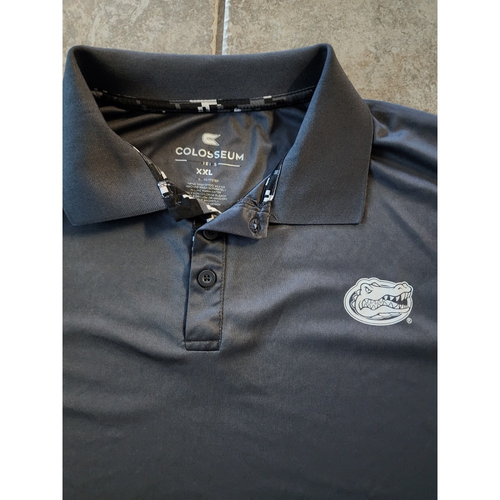 Colosseum Florida Gators OHT Military Appreciation Polo Shirt Mens XXL Gray